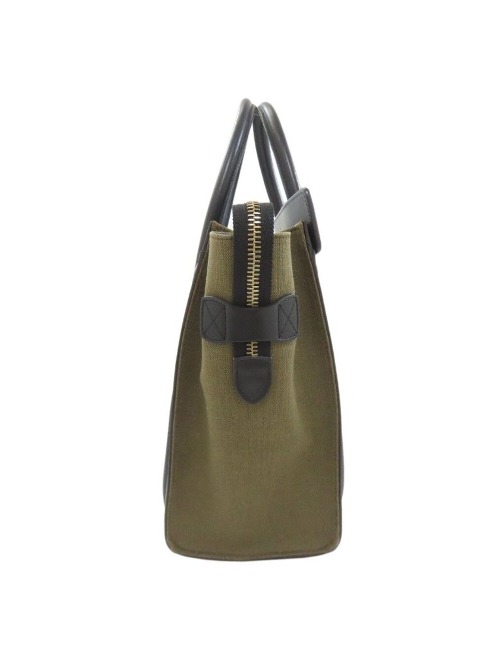 Celine Luggage Micro Handbag Leather Canvas - Picture 3 of 15